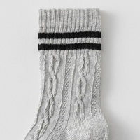 Pack of 6 Boys Multicolour Cable Knit Calf Length Socks Socks