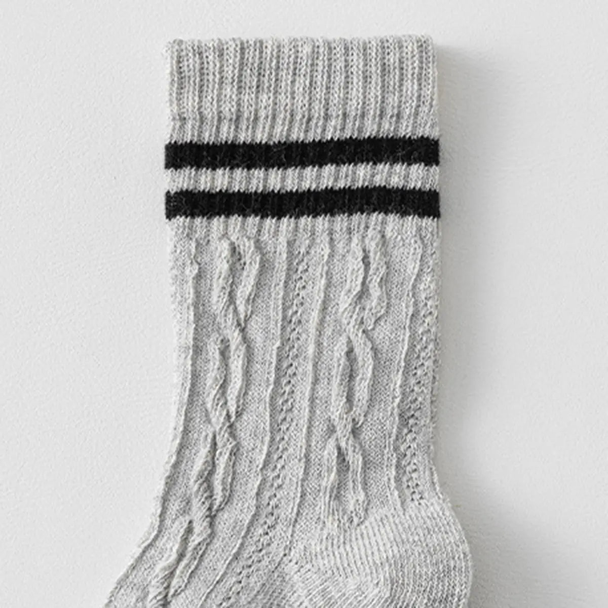 Pack of 6 Boys Multicolour Cable Knit Calf Length Socks Socks