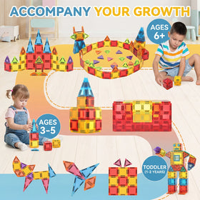 26 Pieces - Mini Magnetic Tiles Travel Set Trending Accessories