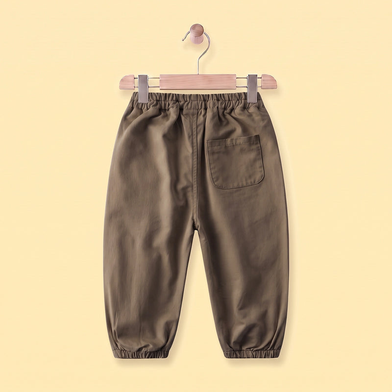 Boys Brown Relaxed Fit Pants Pants
