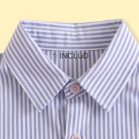 Boys Blue Striped Long Sleeve Shirt Shirts