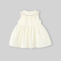 Girls Off White Hello Kitty Bow A-Line Dress Casual Dresses