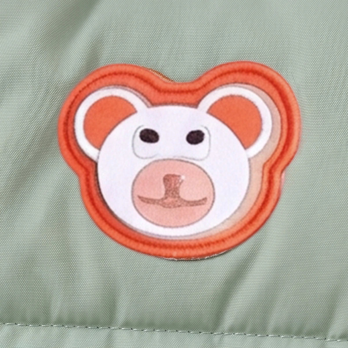 Boys Sage Green Bear Ear On Hood Quilted Zip-up Jacket Coats & Jackets
