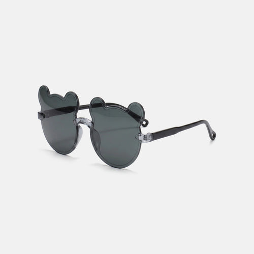 Unisex Black Bear Shaped Sunglasses Sunglasses Black Onesize