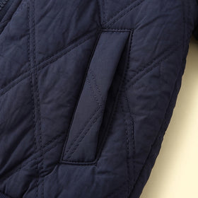 Boys Navy Blue Long Sleeve Zip-Up Bomber Jacket Coats & Jackets