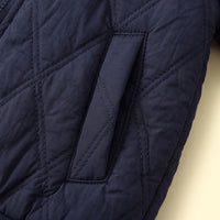 Boys Navy Blue Long Sleeve Zip-Up Bomber Jacket Coats & Jackets