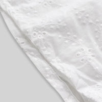 Girls White Schiffli Sleeveless Top With Shorts Co-ord Sets Sets