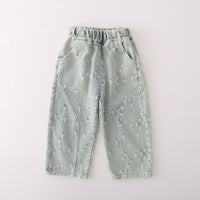 Boys Grey Solid Sweatshirt With Distressed Denim Pants Set 2 pc. Sets