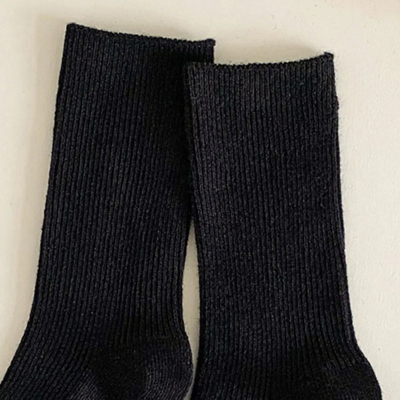Pack of 6 Boys Multicolour Ribbed Knit Calf Length Socks Socks