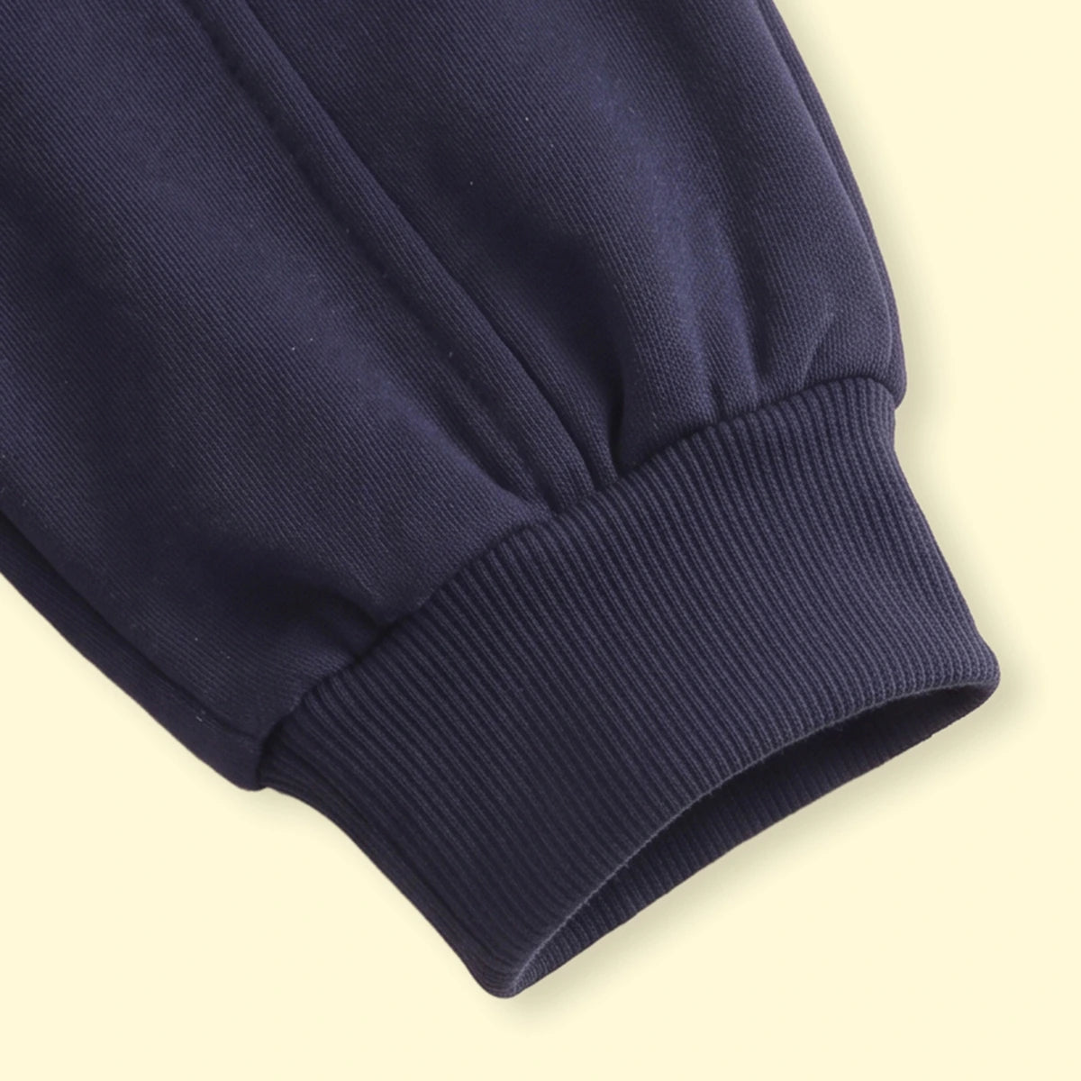 Boys Navy Blue Solid Elasticated Waist Jogger Joggers