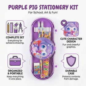 Cartoon Pencil Pouch Set for Kids Hard Case School Stationery Box Trending Accessories