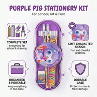 Cartoon Pencil Pouch Set for Kids Hard Case School Stationery Box Trending Accessories