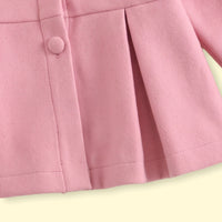 Girls Pink Long Sleeve Top With Pleated Skirt Sets 2 pc. Sets