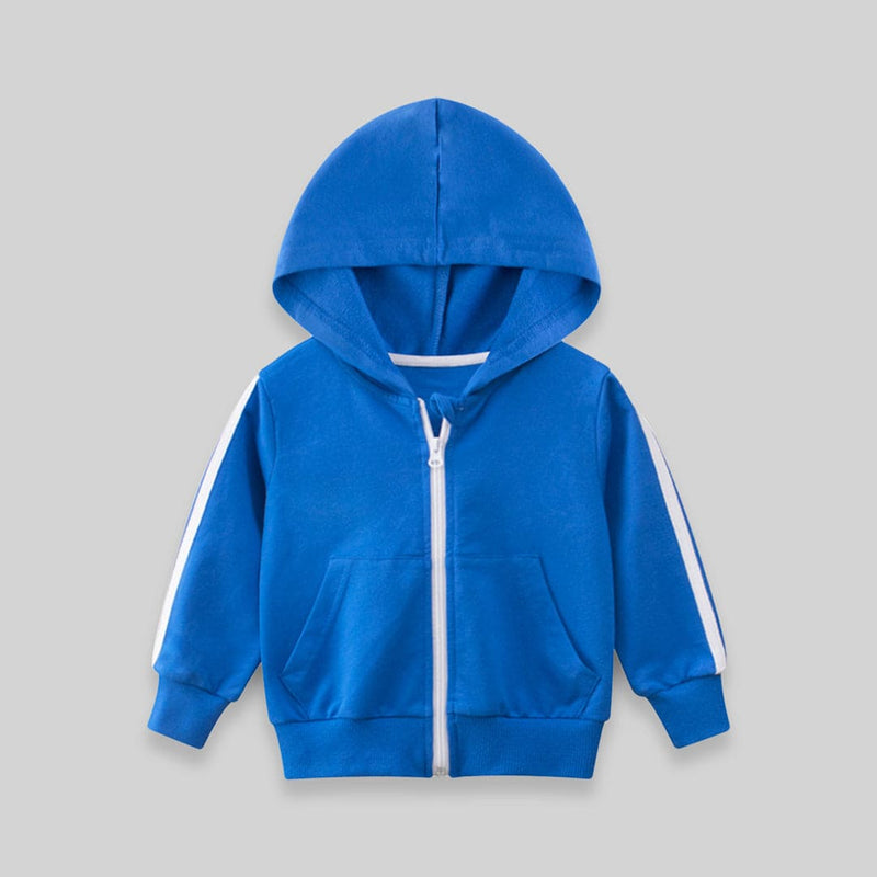 Boys Green Long Sleeves Solid Hooded Sweatshirt Sweatshirts & Hoodies Blue 1-2 Y 