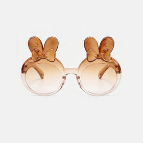 Girls Brown Bunny Round Sunglasses Sunglasses