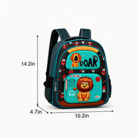 Kids Black Lion-Theme Hard-Shell School Backpack Trending Accessories