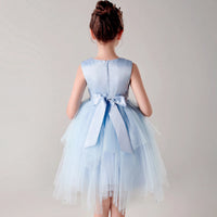 Girls Sky Blue Sequin Embellished Tutu Party Wear Dress Party Dresses