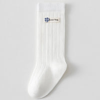 Pack of 5 Girls White Gingham Applique Calf Length Socks Socks