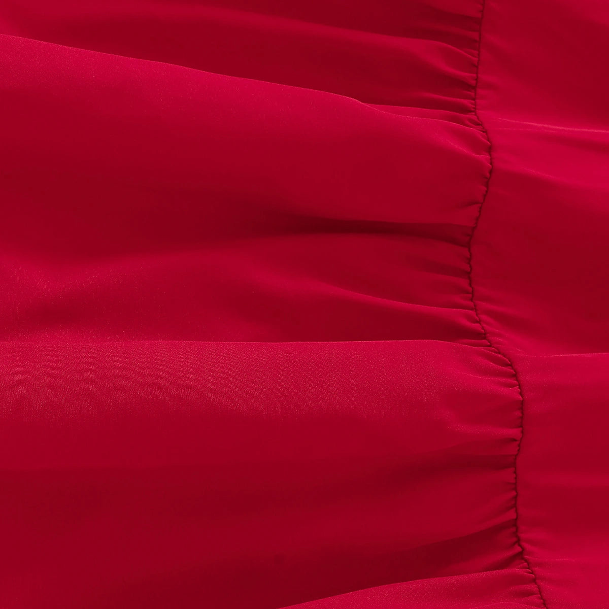 Girls Red Solid Summer Tiered Dress With Bow Details Casual Dresses