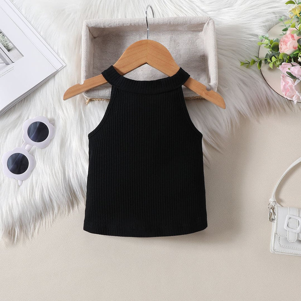 Girls Halter Neck Top With Pencil Skort Set Sets   