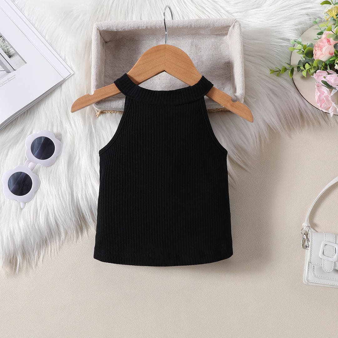 Girls Halter Neck Top With Pencil Skort Set Sets   
