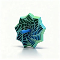 Kids Blue-Green Kinetic Origami Illusion Toy Trending Accessories