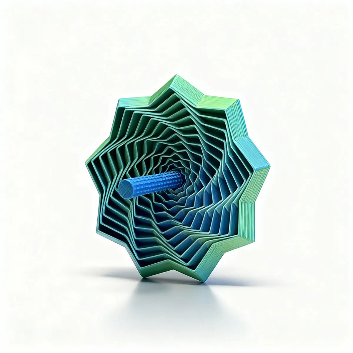 Kids Blue-Green Kinetic Origami Illusion Toy Trending Accessories