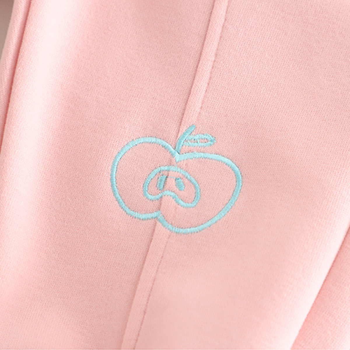 Girls Pink Embroidered Sweatshirt With Pants Set 2 pc. Sets