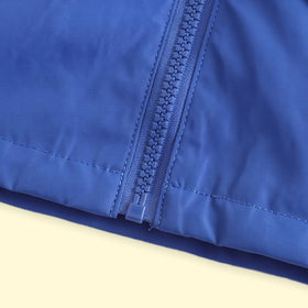 Boys Blue Hooded Zip-up Jacket Coats & Jackets