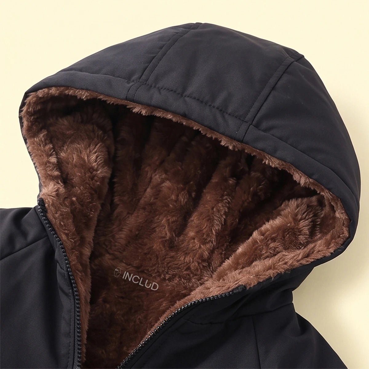 Boys Black Long Sleeve Hooded Zip-up Jacket Coats & Jackets