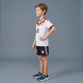 Boys White Short Sleeve Graphics Print T-Shirt With Shorts Sets 2 pc. Sets