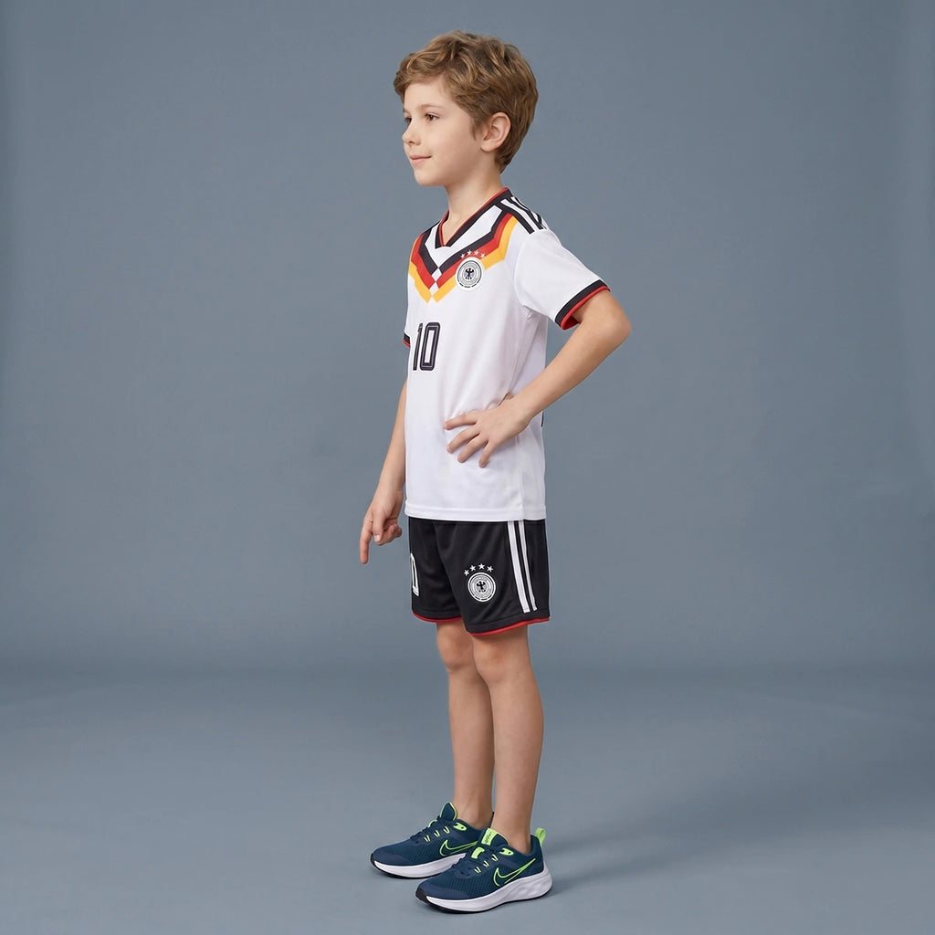 Boys White Short Sleeve Graphics Print T-Shirt With Shorts Sets 2 pc. Sets