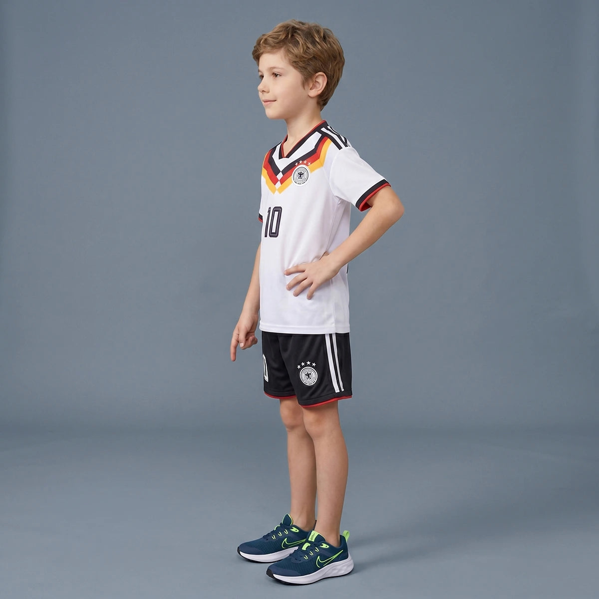 Boys White Short Sleeve Graphics Print T-Shirt With Shorts Sets 2 pc. Sets