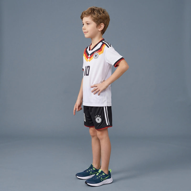 Boys White Short Sleeve Graphics Print T-Shirt With Shorts Sets 2 pc. Sets