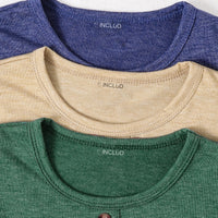Boys Multicolour Long Sleeve T-Shirts Pack Of 3 Tshirts