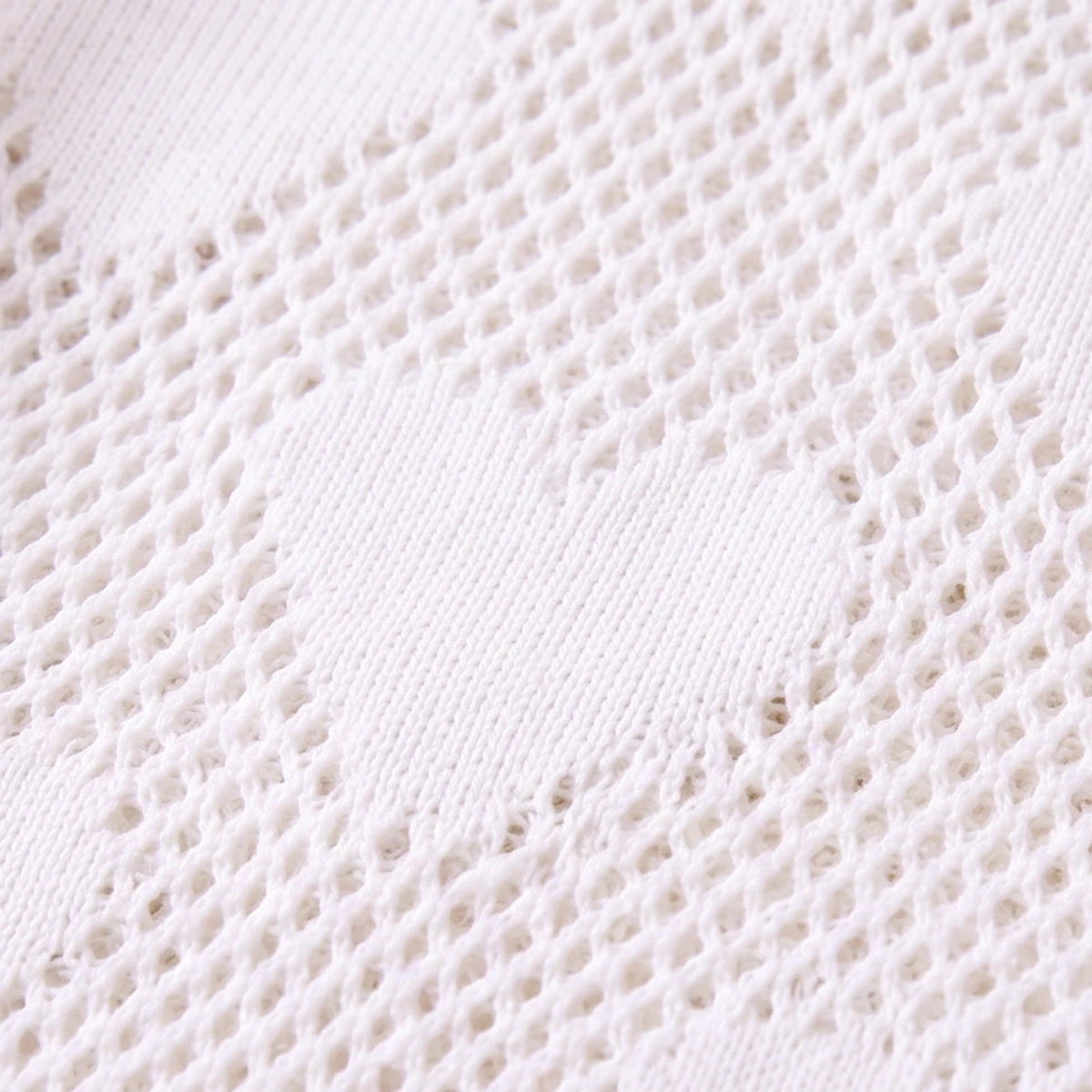 Girls White Heart Pattern Cardigan Sweaters & Cardigans