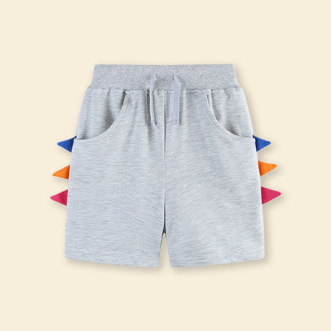 Boys Elasticated Knee Length Shorts Shorts Grey 1-2 Y 