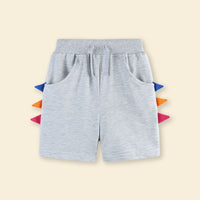 Boys Elasticated Knee Length Shorts Shorts Grey 1-2 Y 