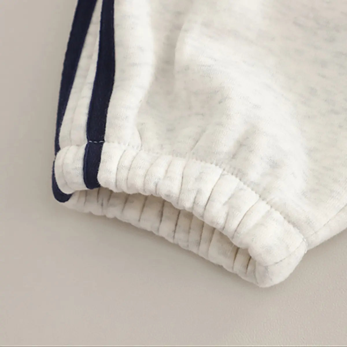 Boys Off White High Neck Zipper Jacket With Jogger Co-ord Sets Sets