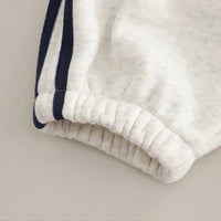 Boys Off White High Neck Zipper Jacket With Jogger Co-ord Sets Sets
