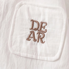 Boys White Embroidered Long Sleeve Shirt Shirts
