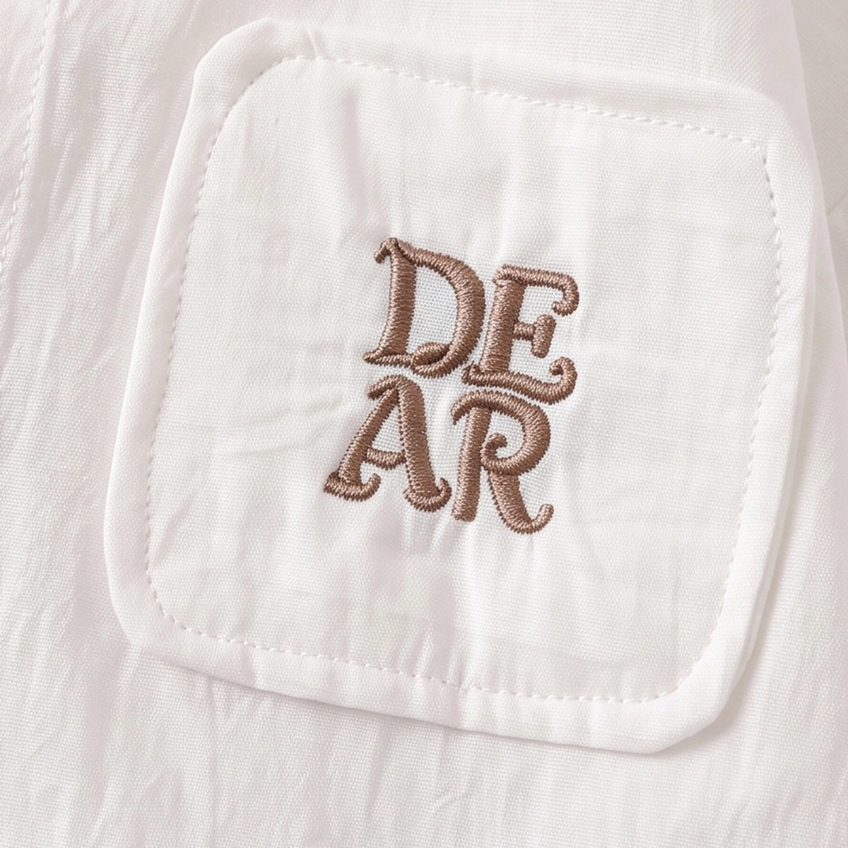 Boys White Embroidered Long Sleeve Shirt Shirts