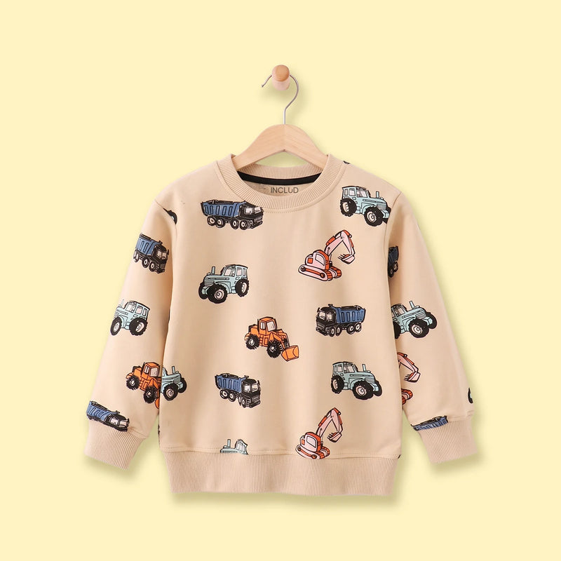 Boys Apricot Long Sleeve Graphic Sweatshirt Sweatshirts & Hoodies Apricot 1-2 Y