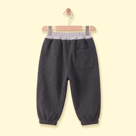 Boys Dark Grey Embroidered Jogger Joggers