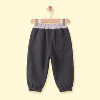 Boys Dark Grey Embroidered Jogger Joggers