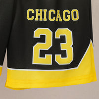 Boys Yellow Chicago Print Sleeveless T-Shirt With Shorts Set 2 pc. Sets