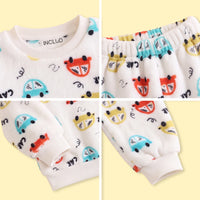 Boys White Graphic Fleece Sweatshirt & Pants Sets 2 pc. Sets