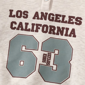 Boys Light Grey Typographic Polo Sweatshirt & Jogger Sets Sets