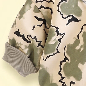Boys Lime Yellow Abstract Printed Sweatshirt & Joggers Sets Sets