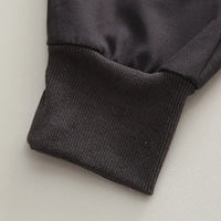Boys Dark Grey Colorblocked Shirt With Jogger Sets Sets
